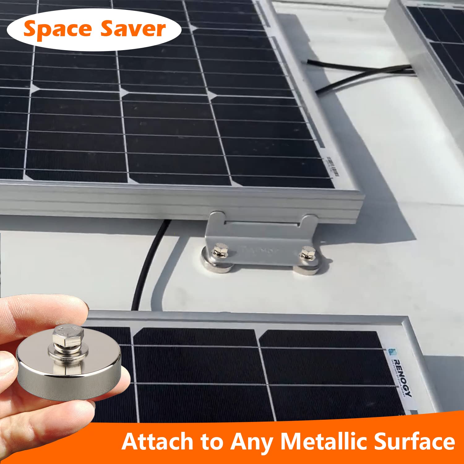 MUTUACTOR 120lb Neodymium Magnets Heavy Duty,2Pack Strong Rare Earth Magnets 1/4-20 Female Threaded Hole,Powerful Magnetic Mounting Round Magnet with Hole for Lighting,Camera,Garage Tools